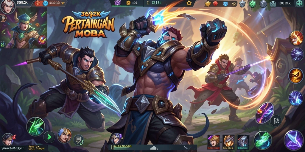 Gameplay mendebarkan dalam petarungan tim di 369ZK