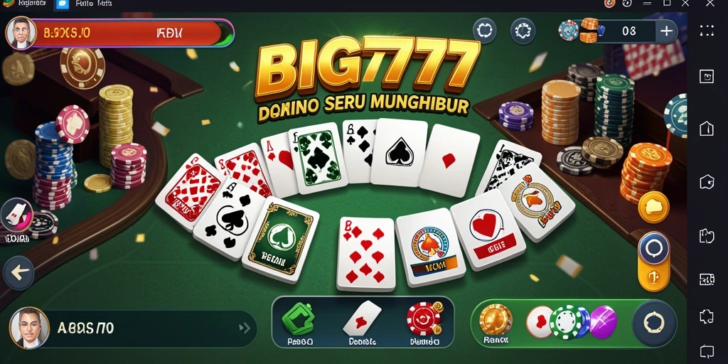 Tampilan seru gameplay Domino di BIG777 yang mendebarkan.