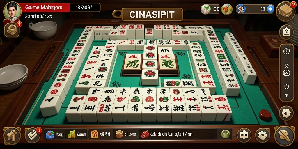 Gameplay seru dan menantang di CINASIPIT dengan desain ubin yang menarik.