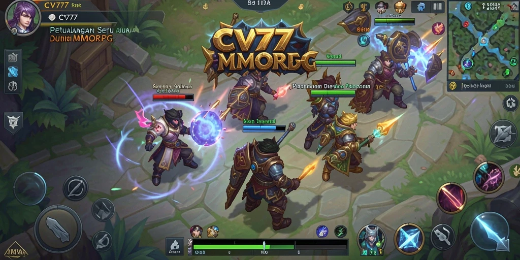 Tampilan gameplay seru di dunia fantasi CV777.