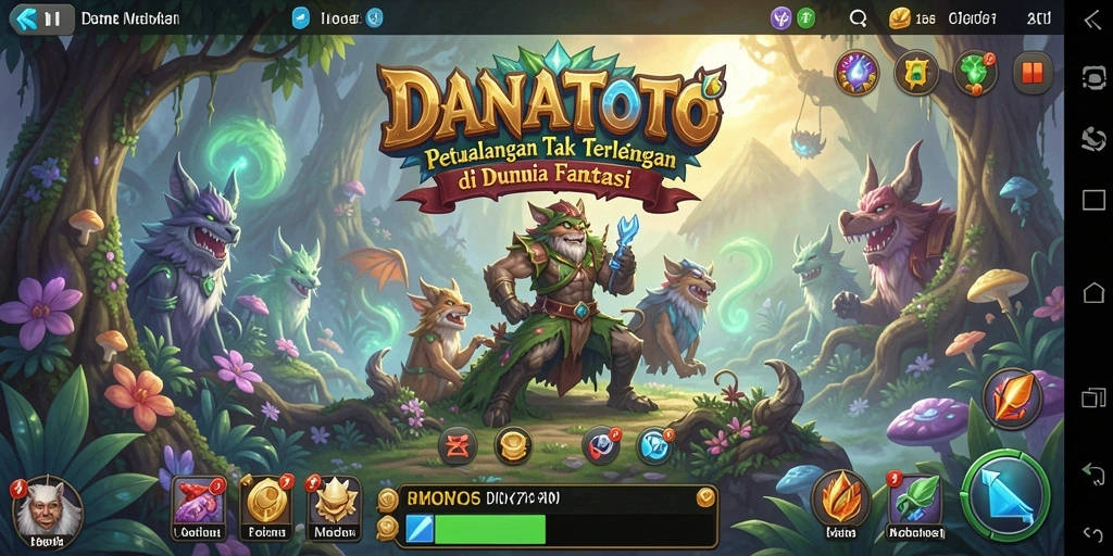 Tampilan gameplay petualangan menakjubkan dari DANATOTO.
