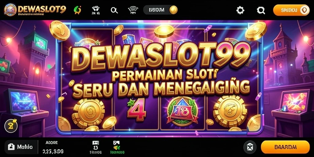 Tampilan menarik gameplay DEWASLOT99 dengan berbagai tema slot.