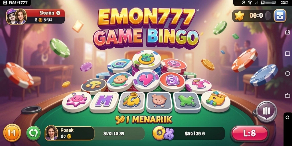 Screenshot gameplay EMON777 yang menunjukkan suasana permainan Bingo yang seru.