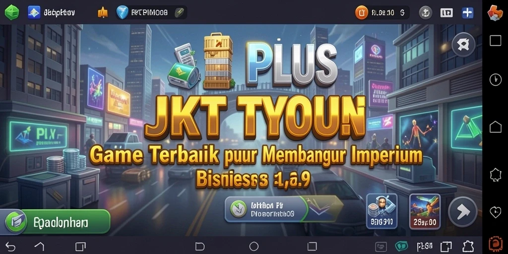 Screenshot utama menunjukkan gameplay Tycoon yang menarik dan menantang.