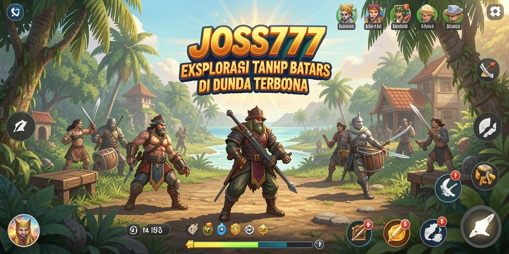 Tampilan gameplay JOSS777 yang memukau dalam dunia terbuka.