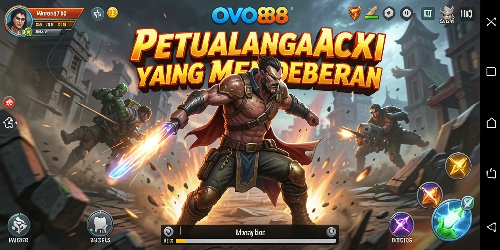 Screenshot OVO88 menampilkan aksi seru dan pertarungan mendebarkan.